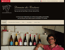Tablet Screenshot of domaine-des-coutures.com
